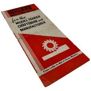 Willard Milling Head for Model Maker Craftsman Manufacturer Brochure Catalog